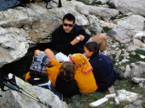 Descans al coll de Ratera